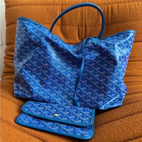 GOYARD ST LOUIS PM BAG BLUE - Picture 2 of 10